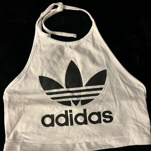 White Adidas Halter Top